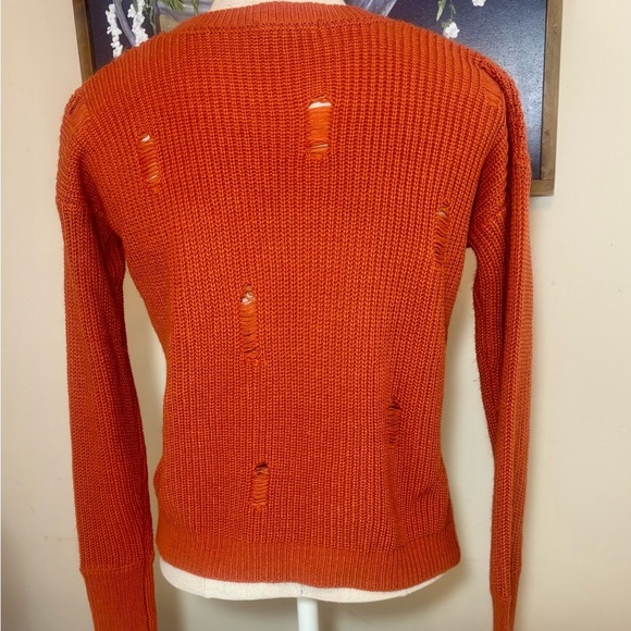Sweater Orange Crew Neck by Tularosa - Picture 6 of 8